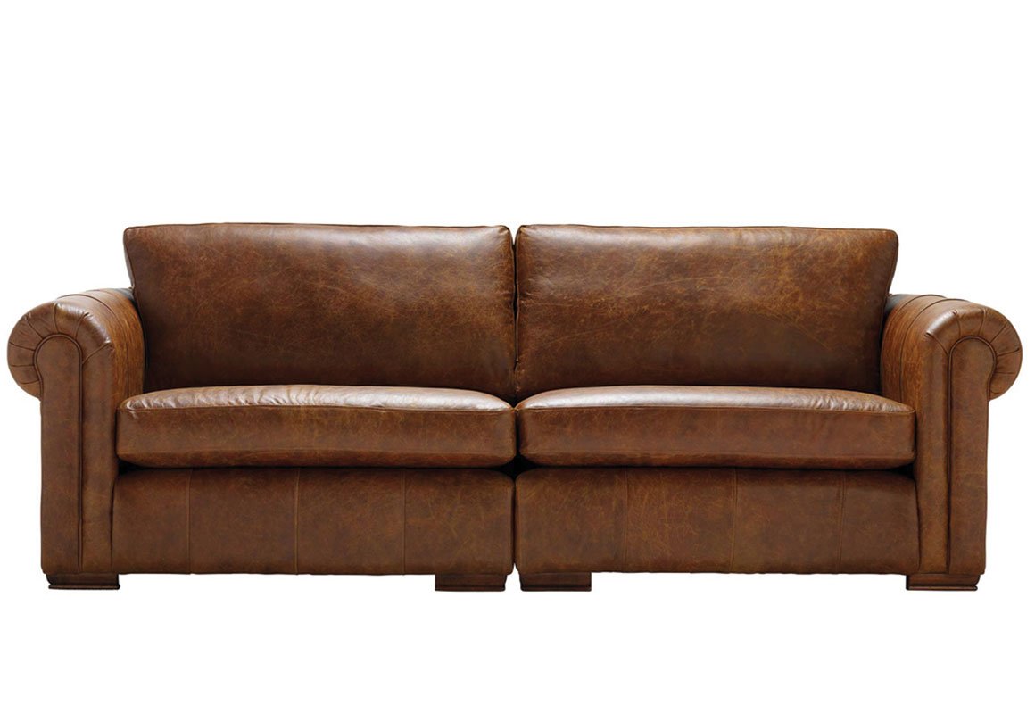 Aspen 4 Seater Leather Sofa