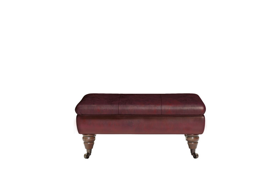 Consort Leather Footstool