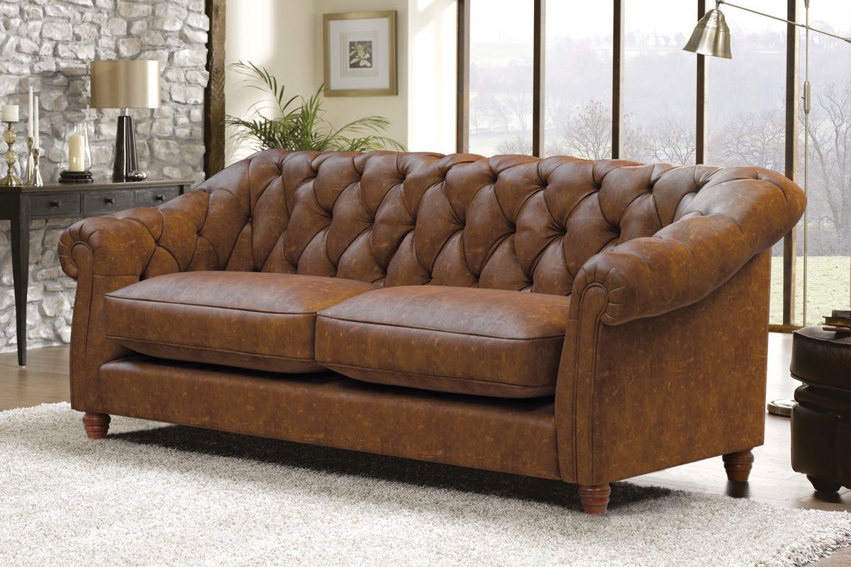 Belgravia 2 Seater Leather Sofa